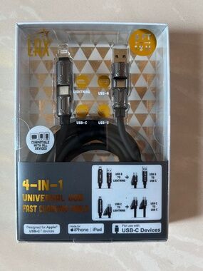 4-in-1 Universal Fast Charging Cable by LAX